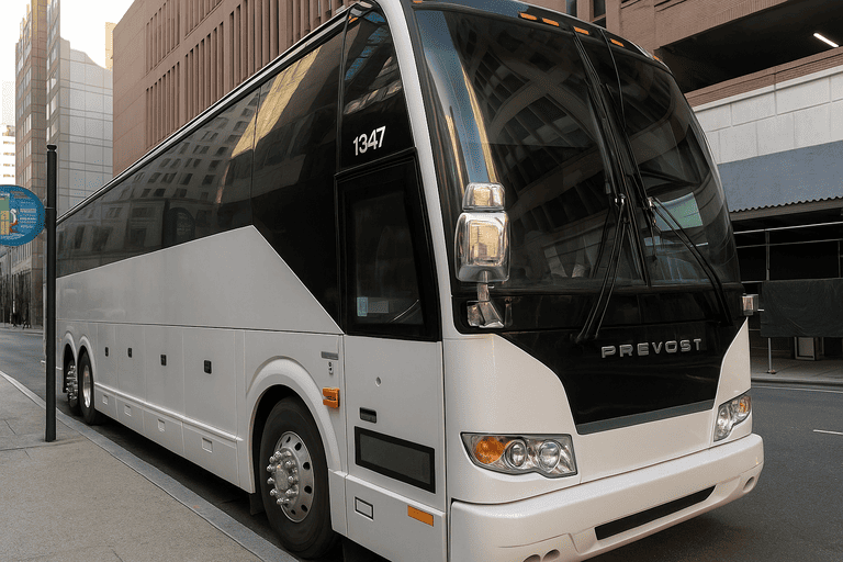a Indio Coach Bus Service coach bus
