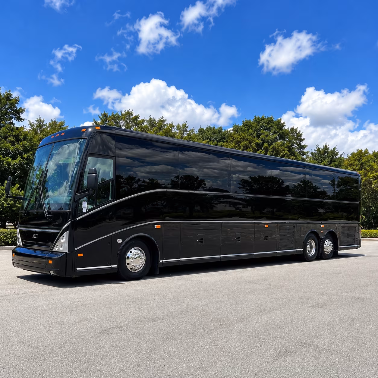 charter bus transportation for national training events at