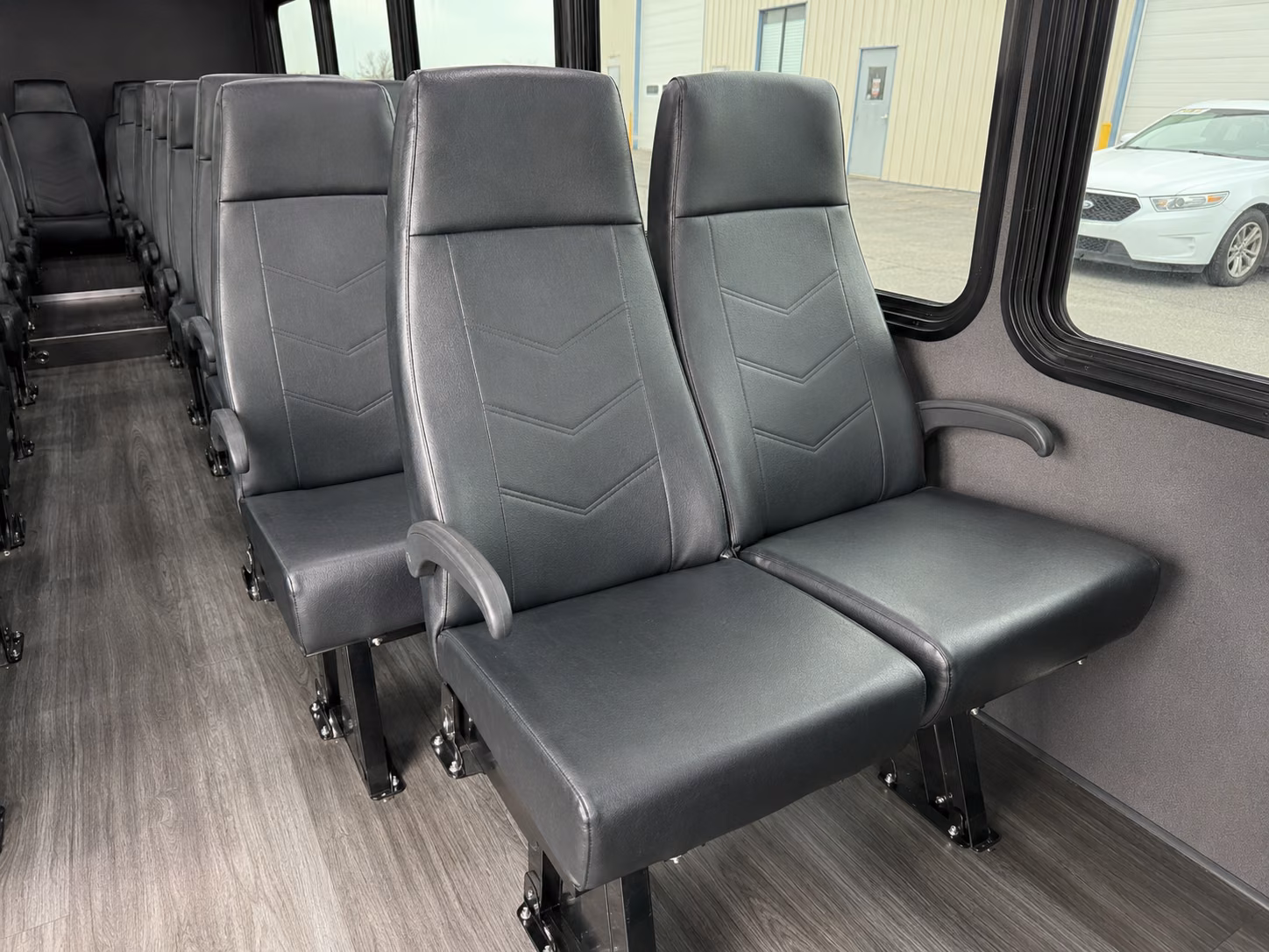 indio 15 passenger minibus inside