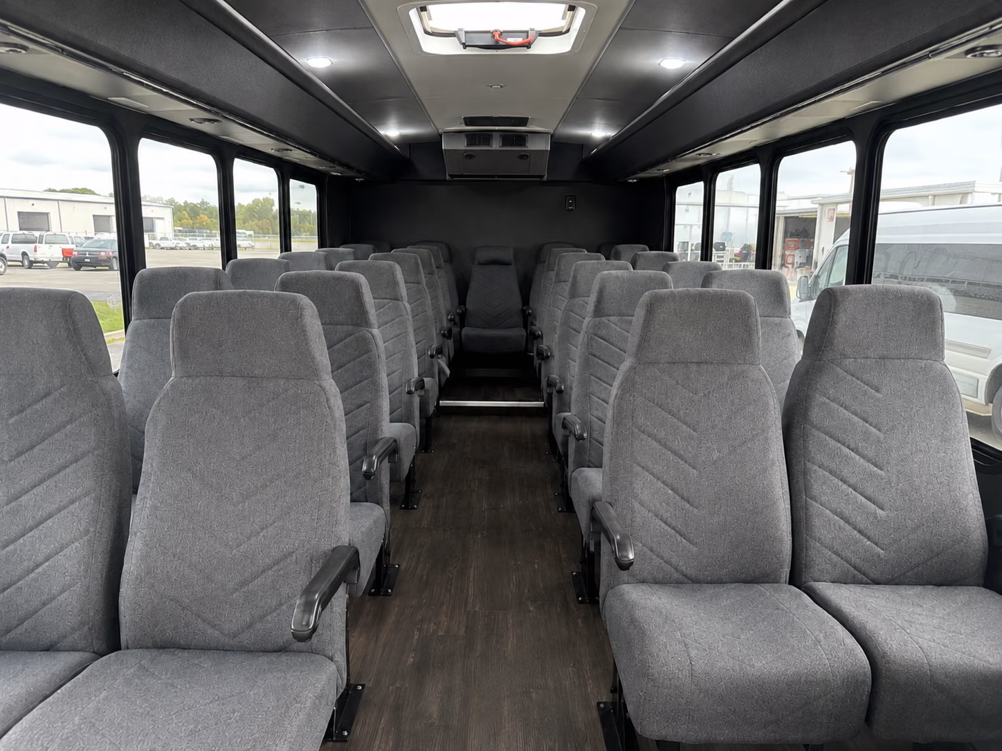 indio 15 passenger minibus interior