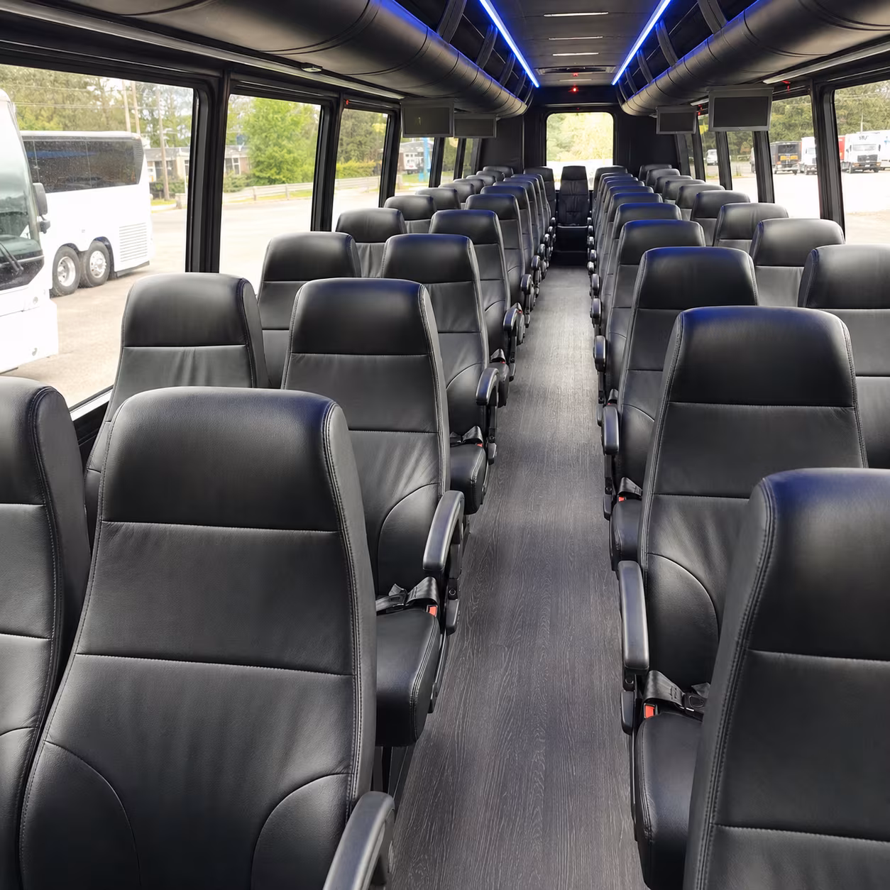 indio 25 passenger minibus interior