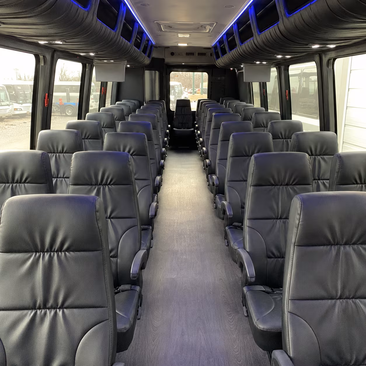 indio 30 passenger minibus inside