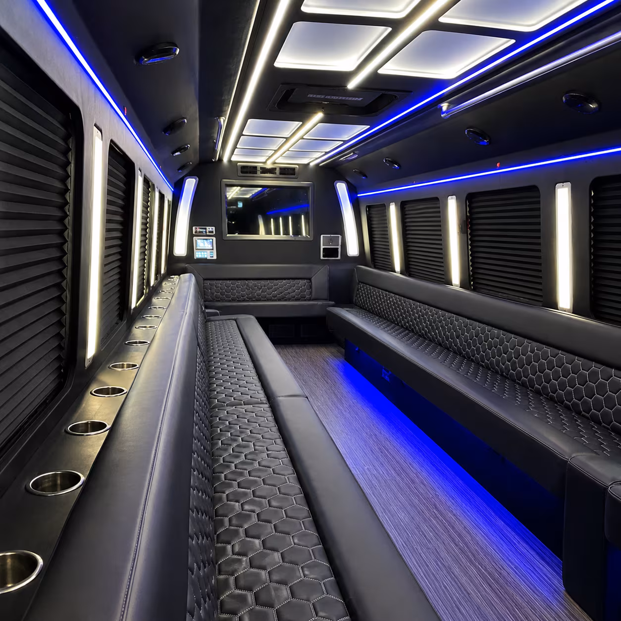 indio party bus rental interior