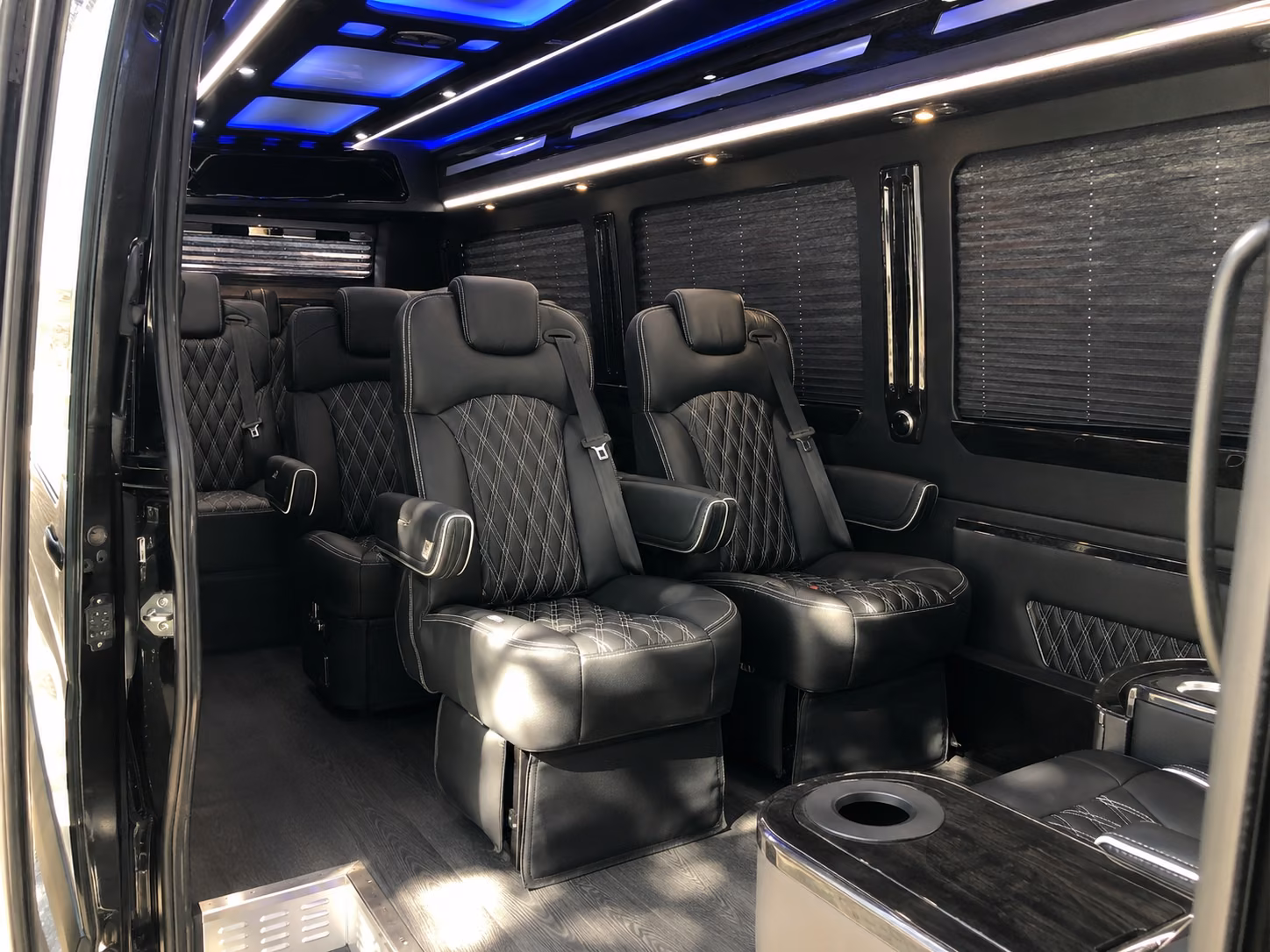 indio sprinter van with driver inside